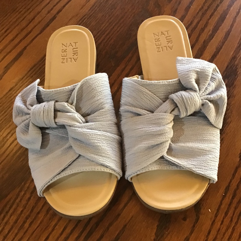 Light blue sandals